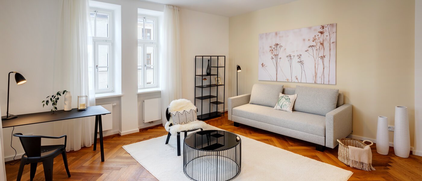 apartamento München Isarvorstadt 01 sala de estar 13026