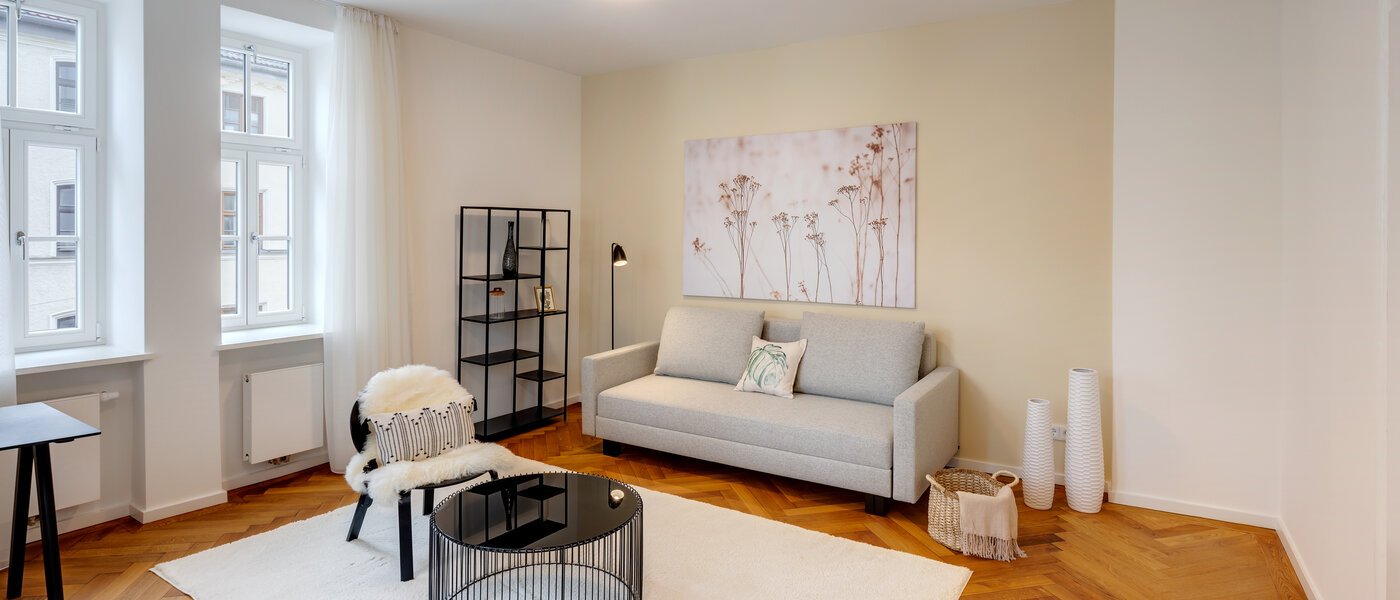 apartamento München Isarvorstadt 03 sala de estar 13026