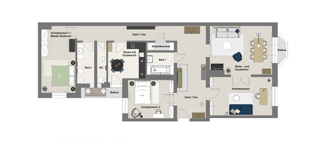 apartamento München Lehel 01 plano 13035