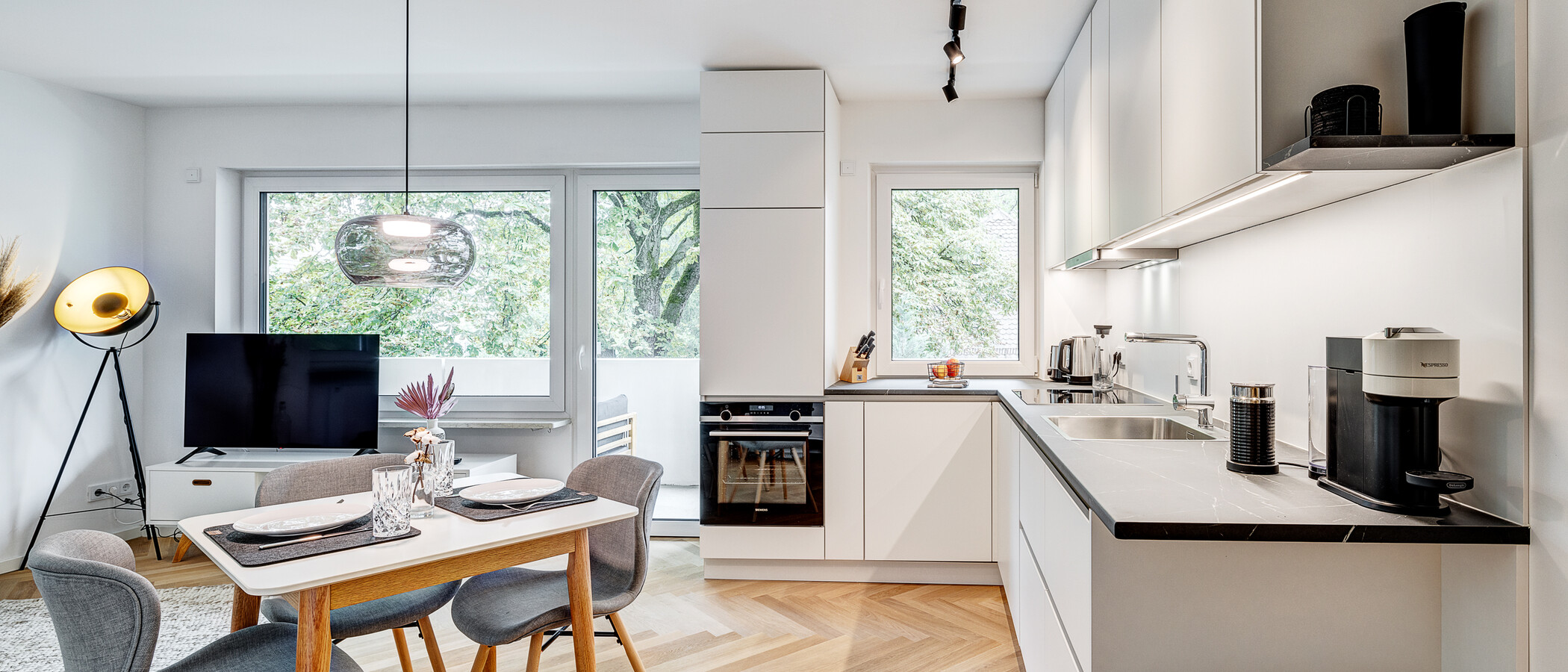 apartamento München Nymphenburg 03 zona de día  13051