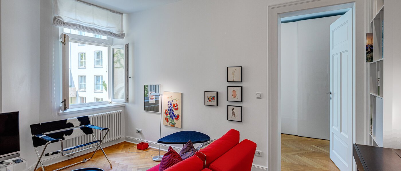 apartamento München Schwabing-West (rund um den Hohenzollernplatz) 02 sala de estar 13089