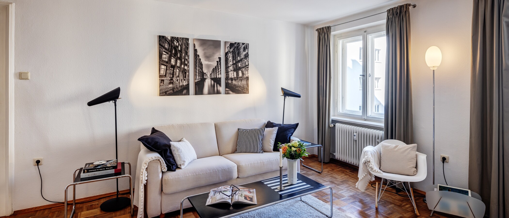 apartamento München Schwabing-West (rund um den Hohenzollernplatz) 01 sala de estar 1309