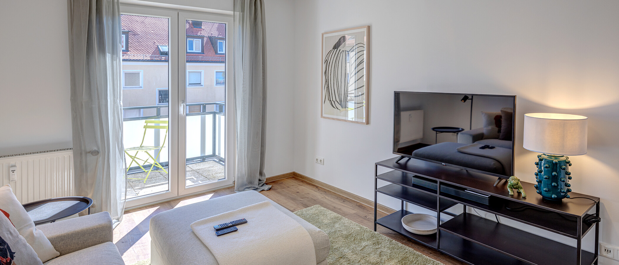 apartamento München Obersendling 02 sala de estar 13112