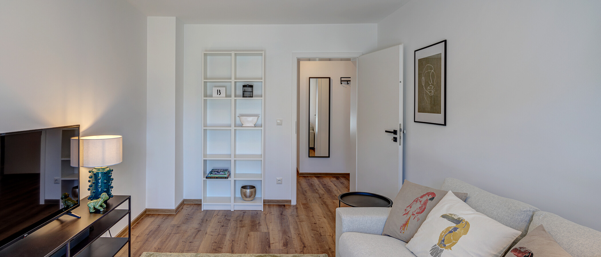 apartamento München Obersendling 03 sala de estar 13112