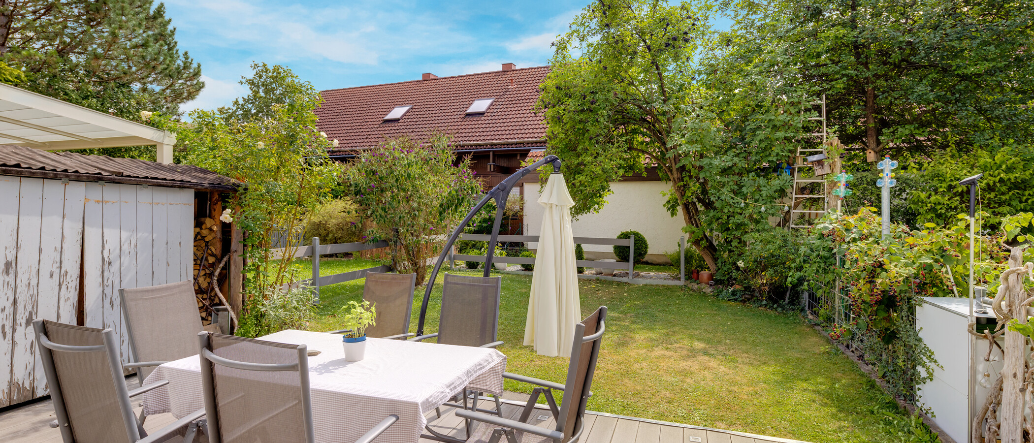 chalet adosado en el medio Garching 03 terraza 13131