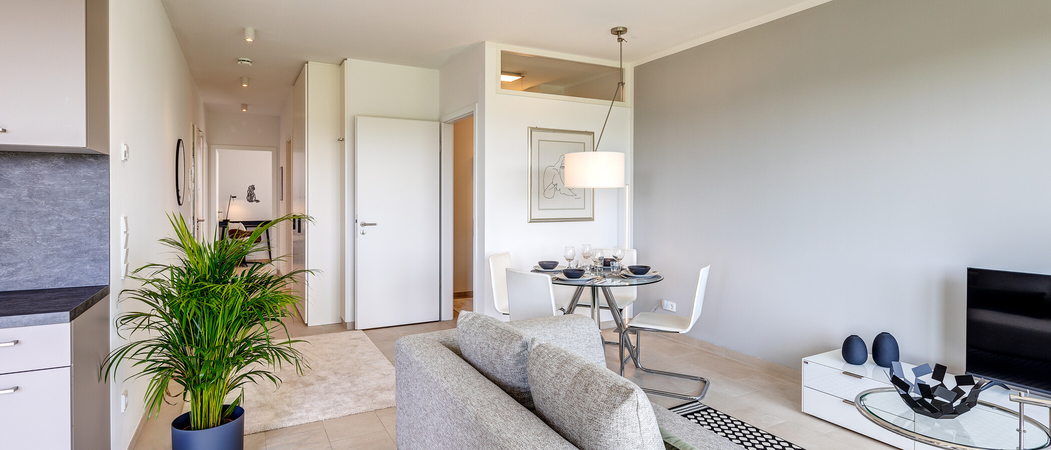apartamento München Pasing 04 zona de día  13138