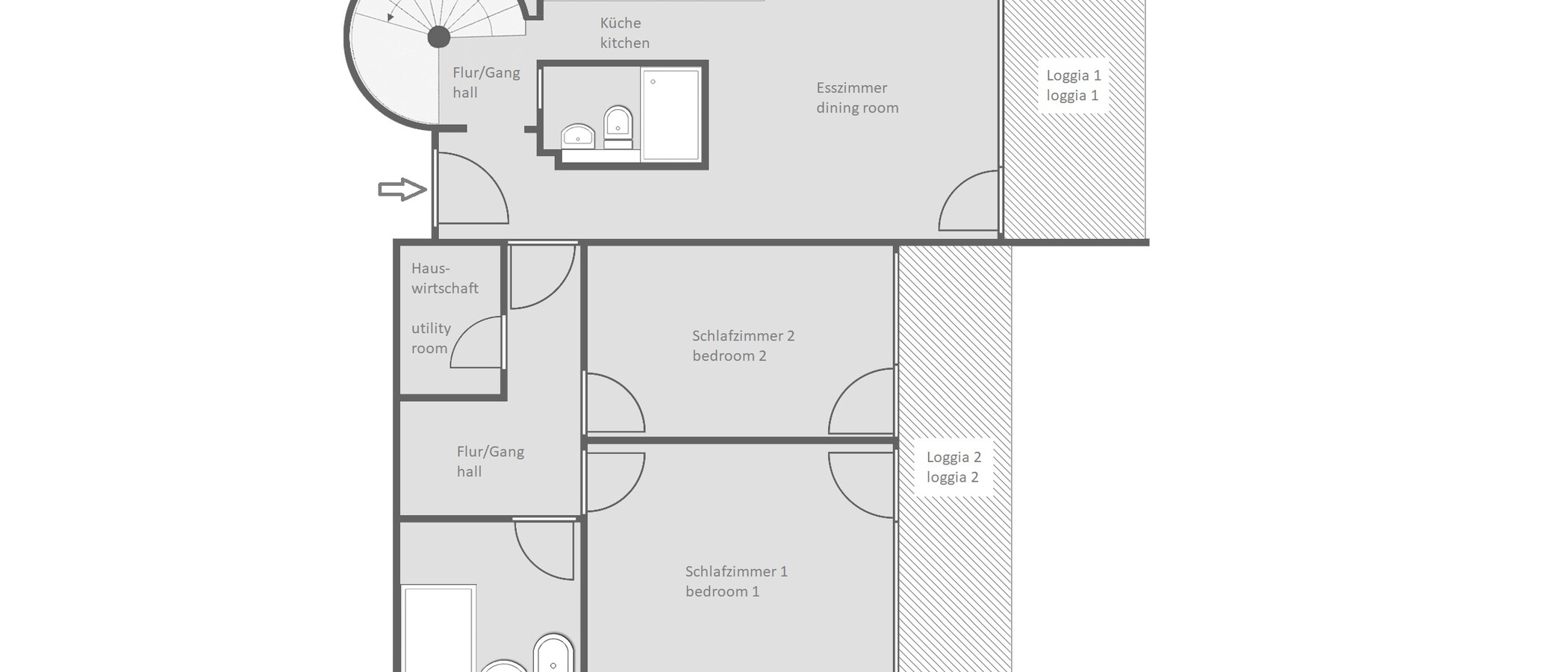dúplex München Olympiadorf 01 plano 13150