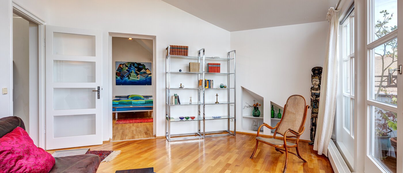 apartamento München Schwabing (links der Leopoldstraße) 03 sala de estar 13164