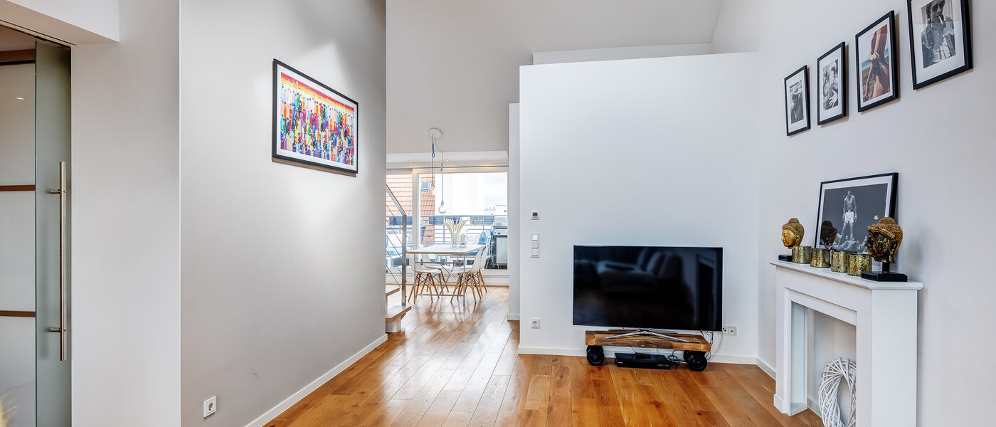 dúplex con galería München Maxvorstadt - Museumsviertel 04 zona de día  13166