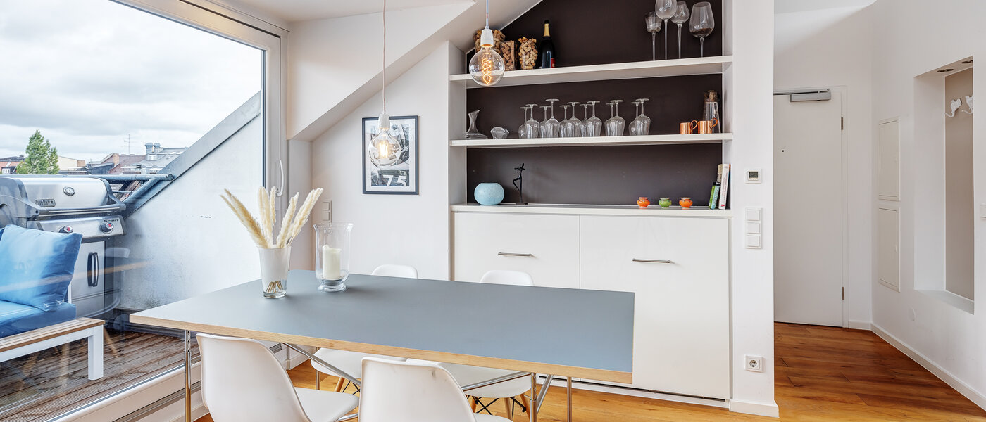 dúplex con galería München Maxvorstadt - Museumsviertel 02 zona comedor 13166