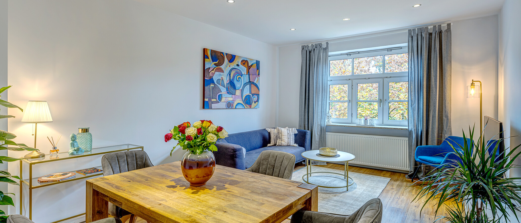 apartamento München Thalkirchen 01 sala de estar 13192