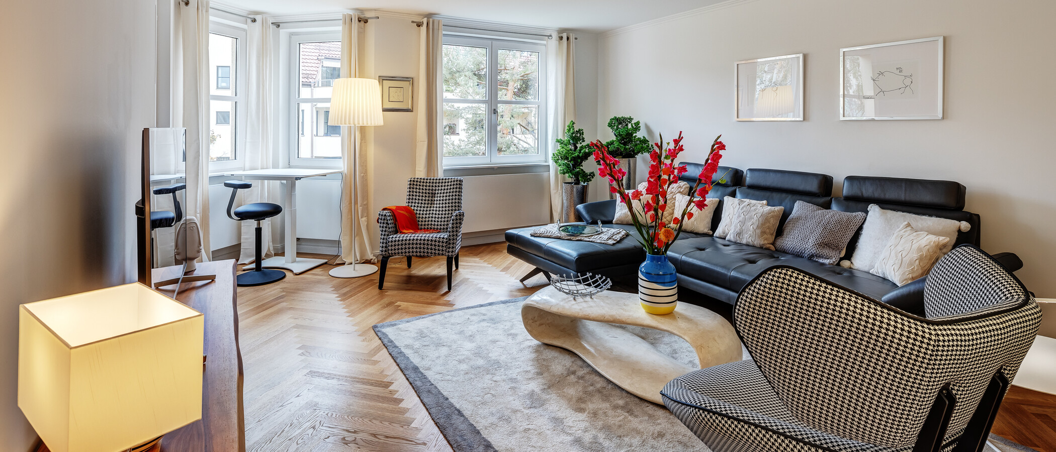 apartamento München Neuhausen 02 zona de día  13199