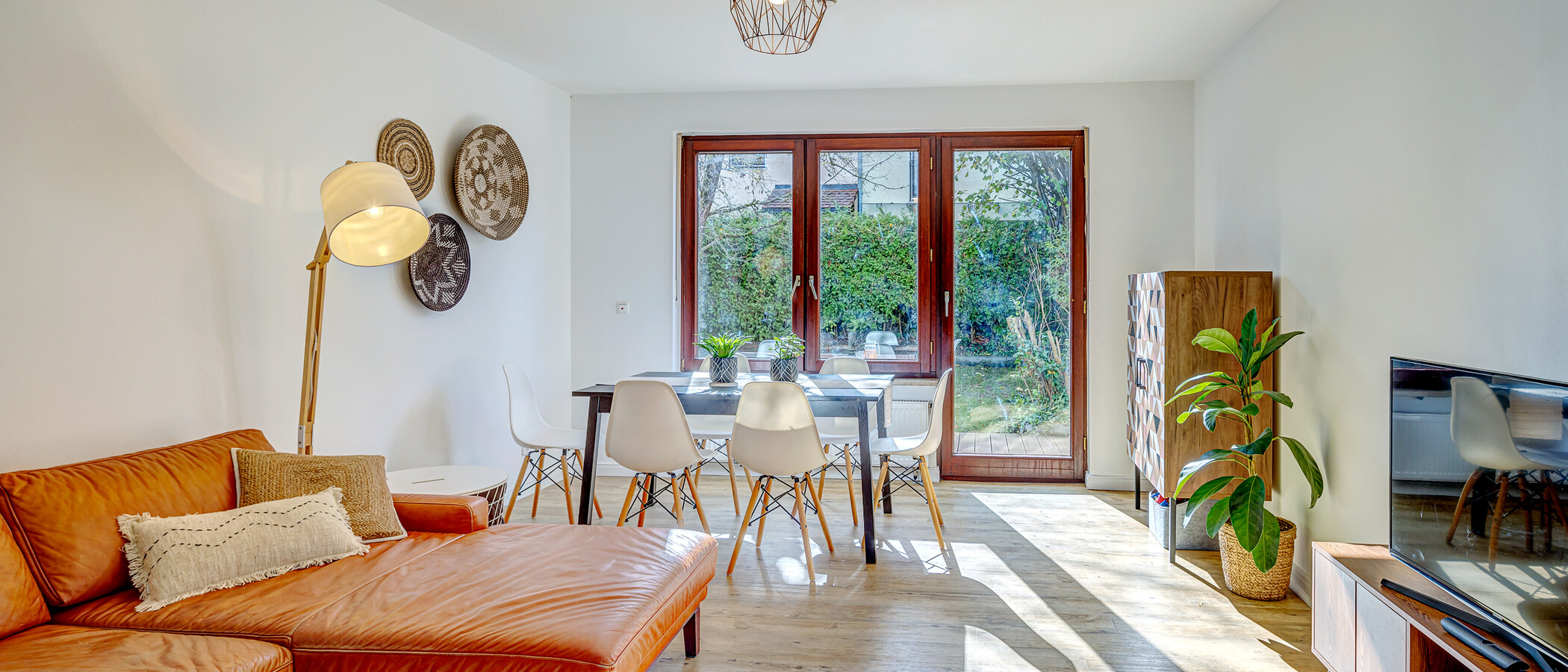 chalet adosado en esquina München Pasing 01 sala de estar 13218