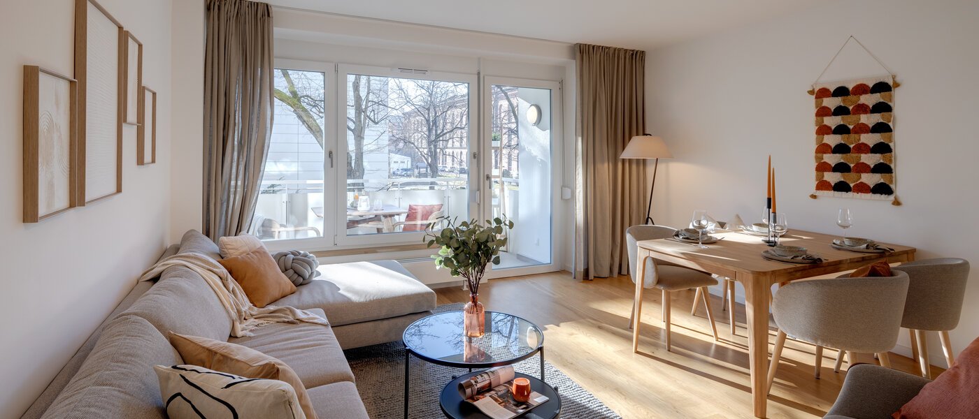 apartamento München Maxvorstadt - Westen 01 zona de día  13243