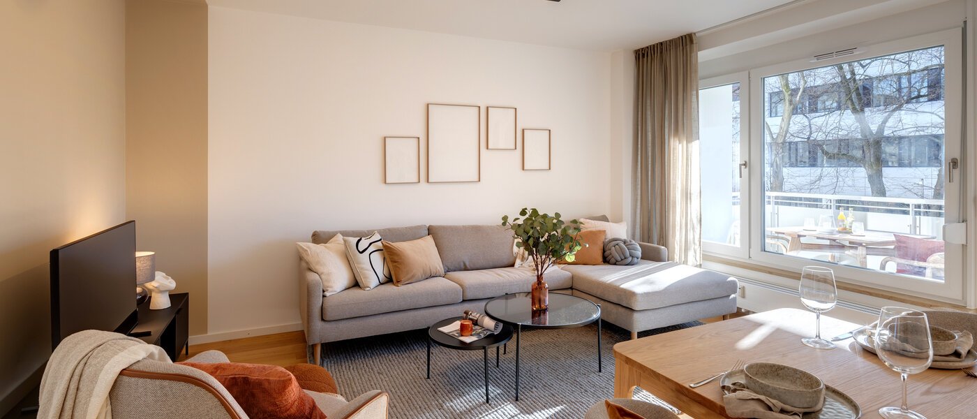 apartamento München Maxvorstadt - Westen 02 zona de día  13243