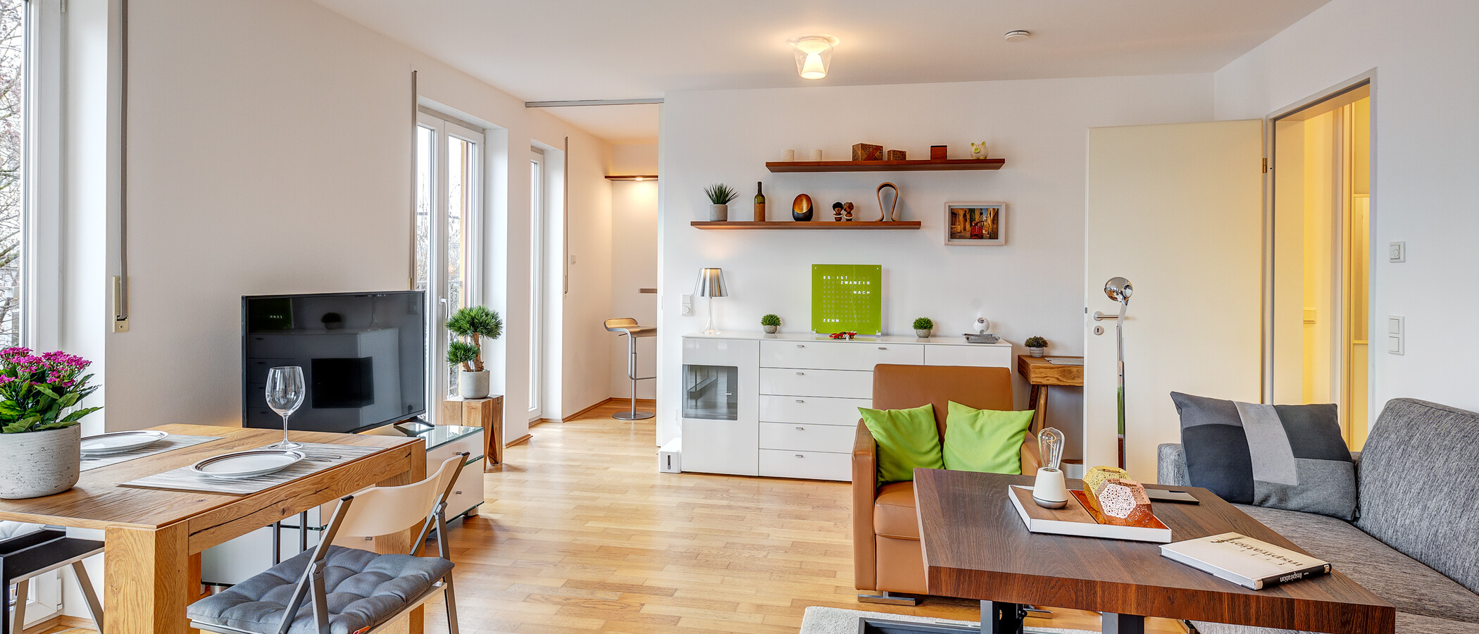 apartamento München Schwabing-West 05 zona de día  13262