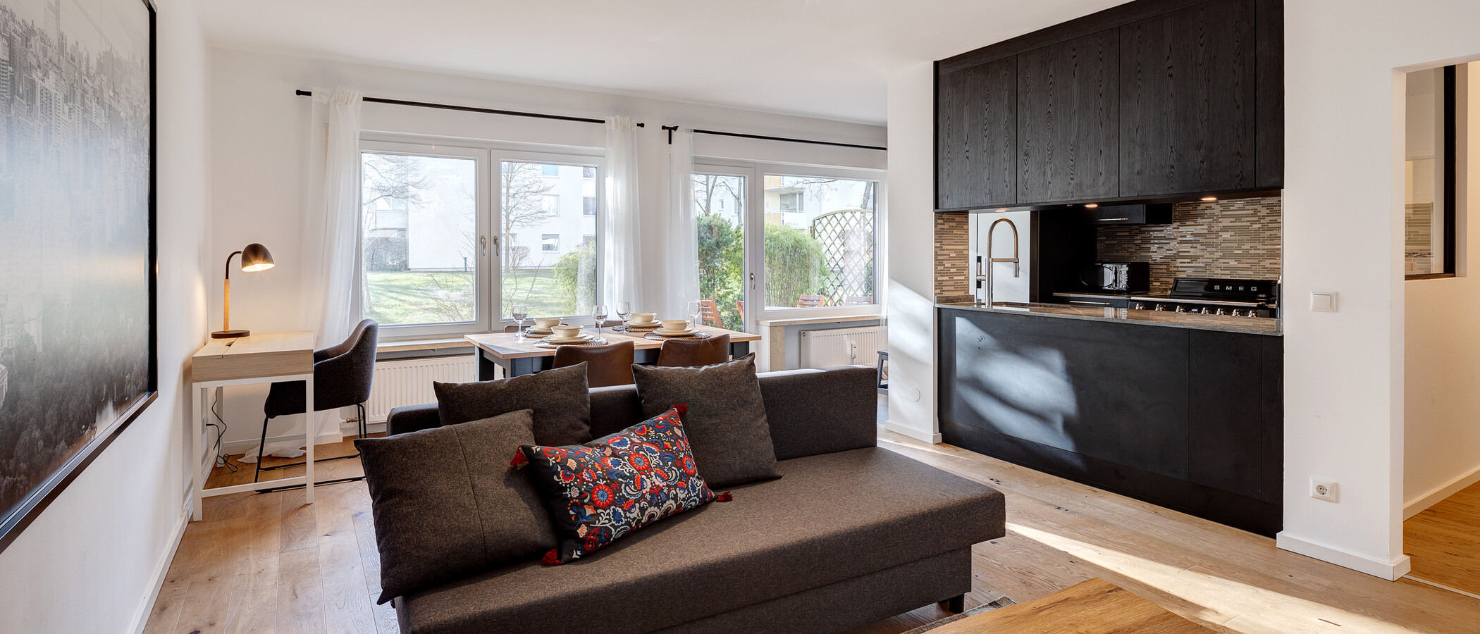apartamento München Solln 03 zona de día  13291