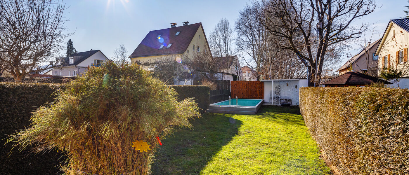 chalet adosado en el medio München Obersendling 01 jardín 13312