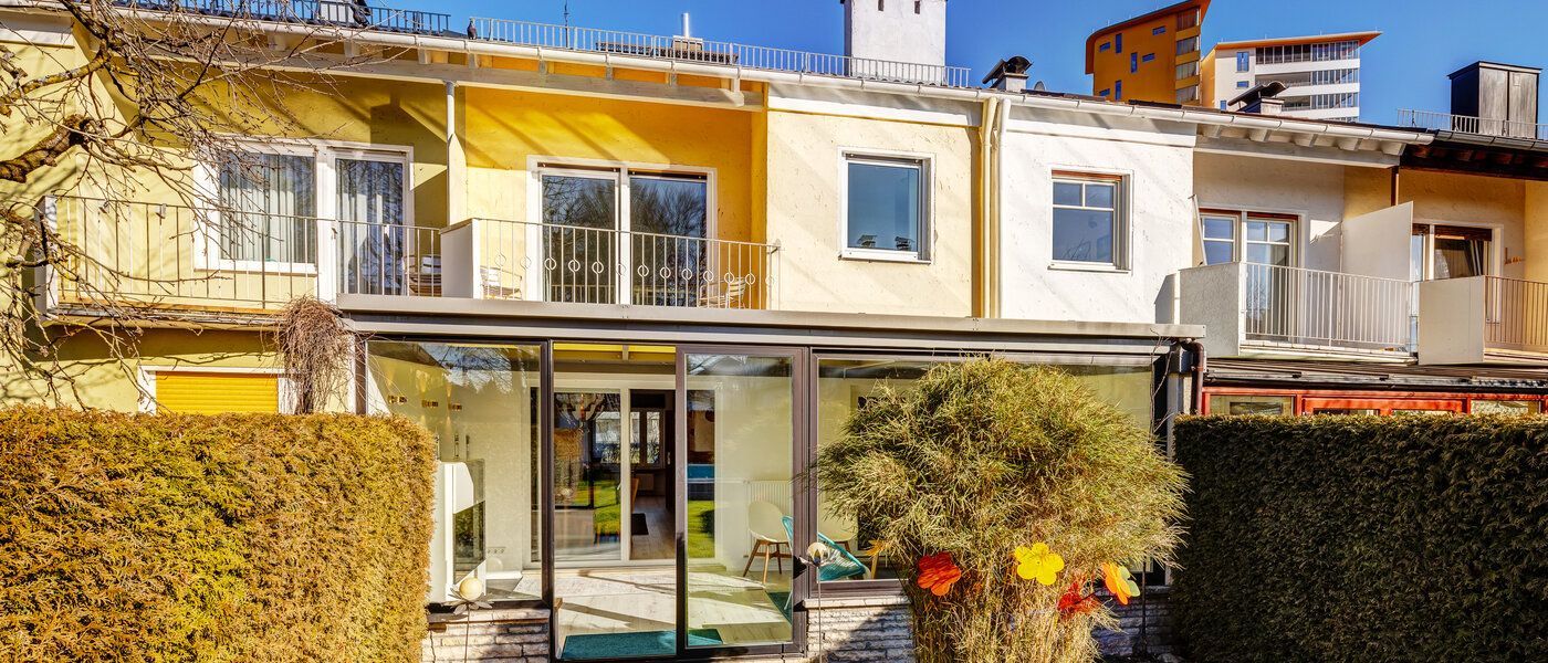 chalet adosado en el medio München Obersendling 04 jardín 13312