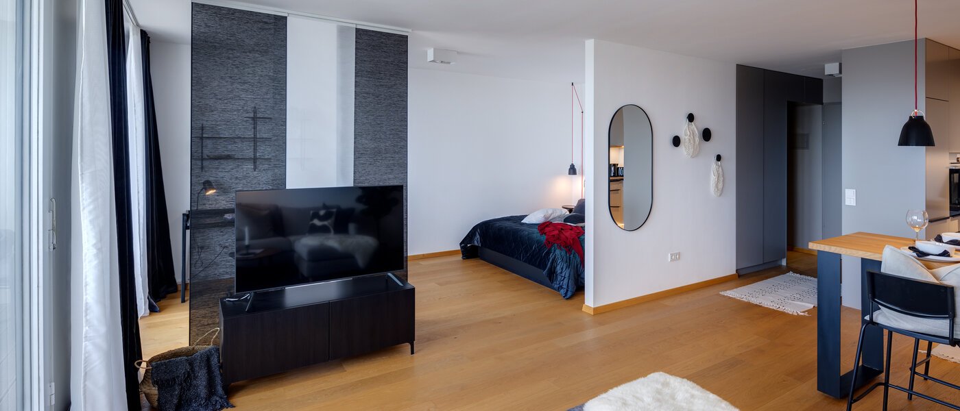 apartamento München Olympiadorf 03 zona de día  13379