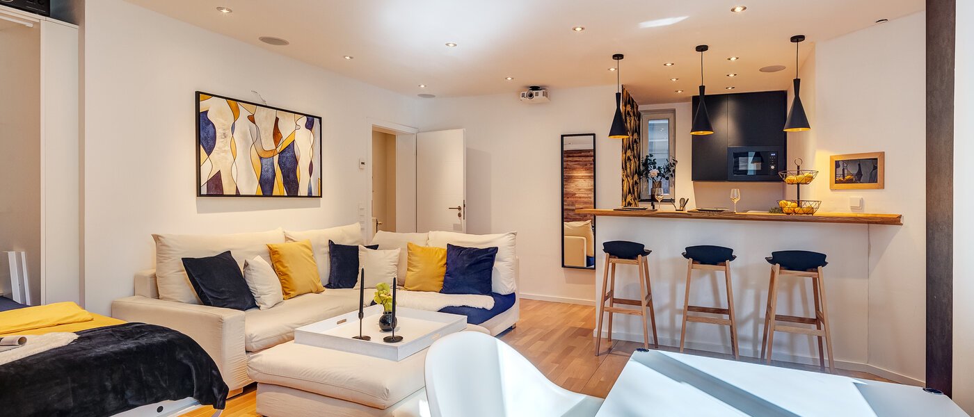 apartamento München Daglfing 01 zona de día  13386