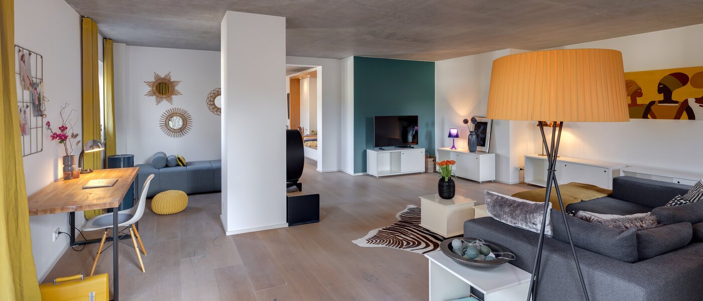 ático lujoso München Solln 04 sala de estar 13410