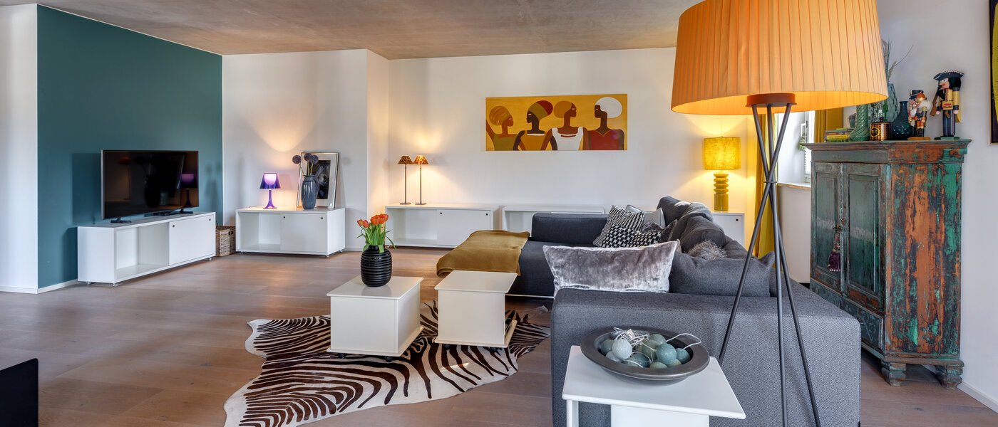 ático lujoso München Solln 05 sala de estar 13410