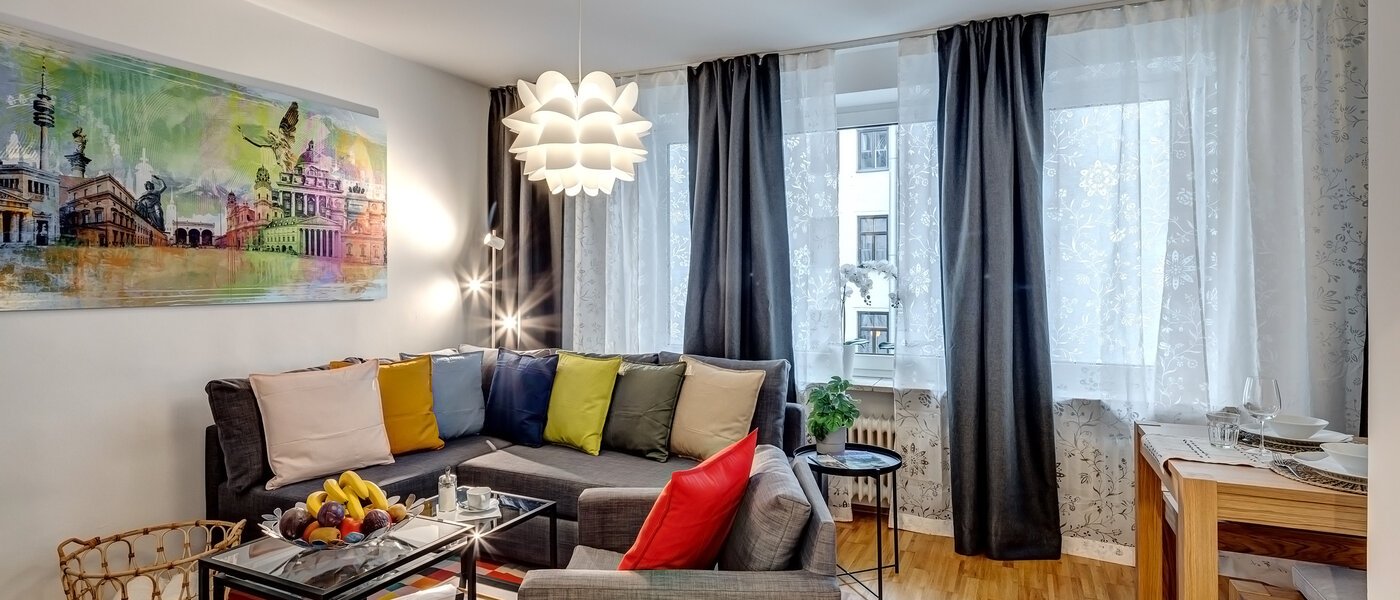 apartamento München Lehel 02 zona de día  13416