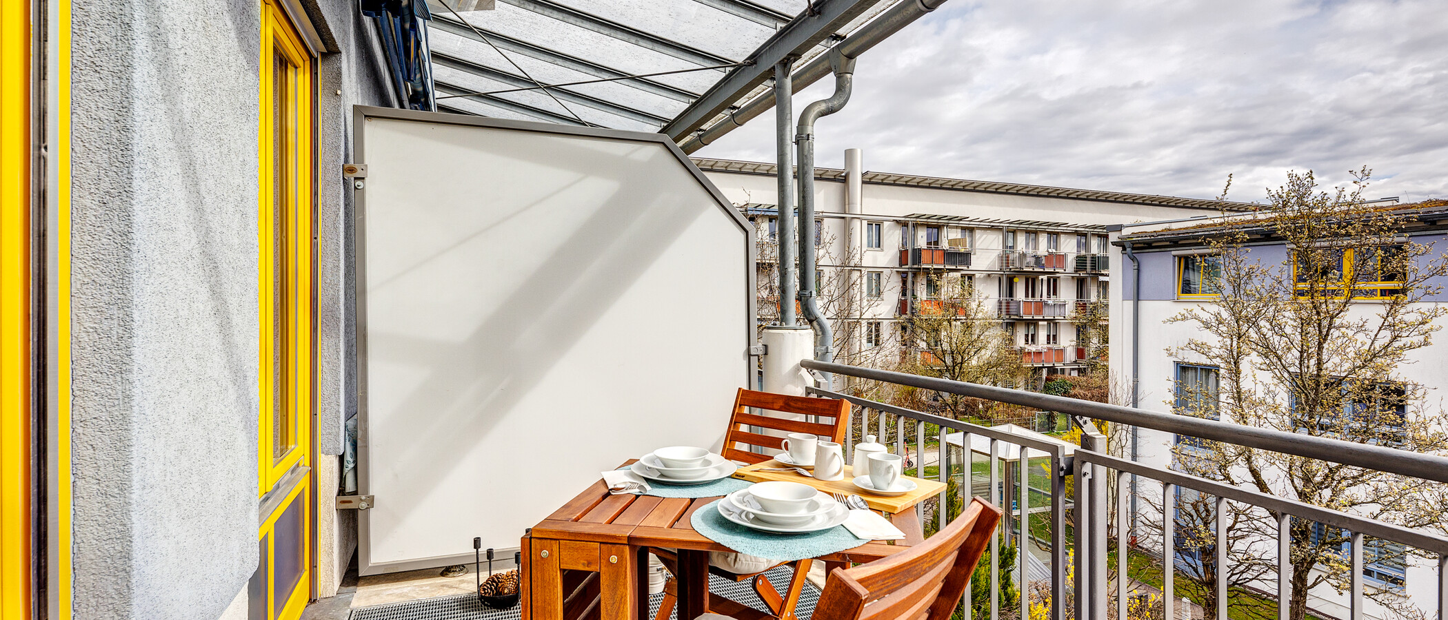 apartamento München Messestadt Riem 01 balcón 13423