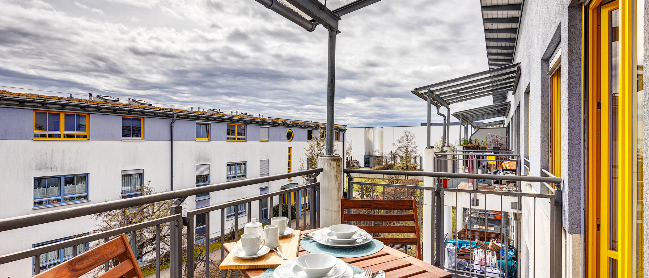 apartamento München Messestadt Riem 02 balcón 13423
