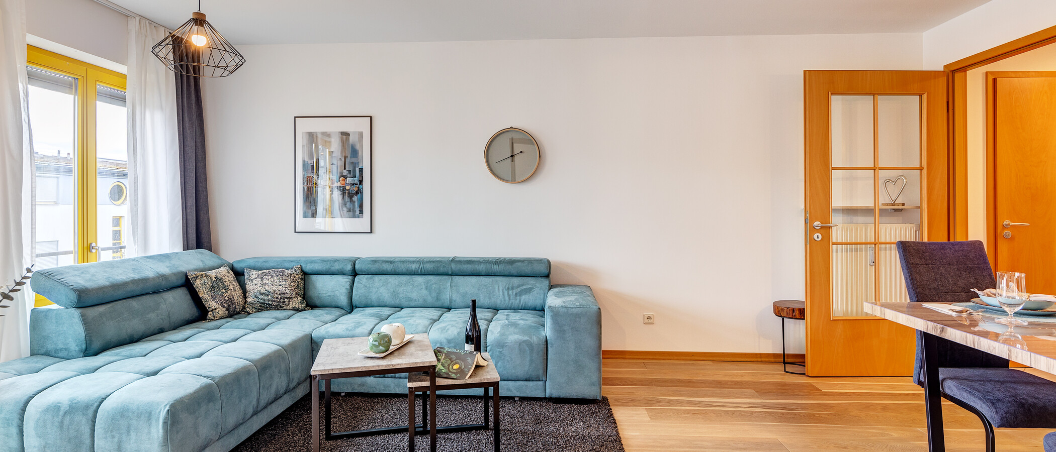 apartamento München Messestadt Riem 02 zona de día  13423