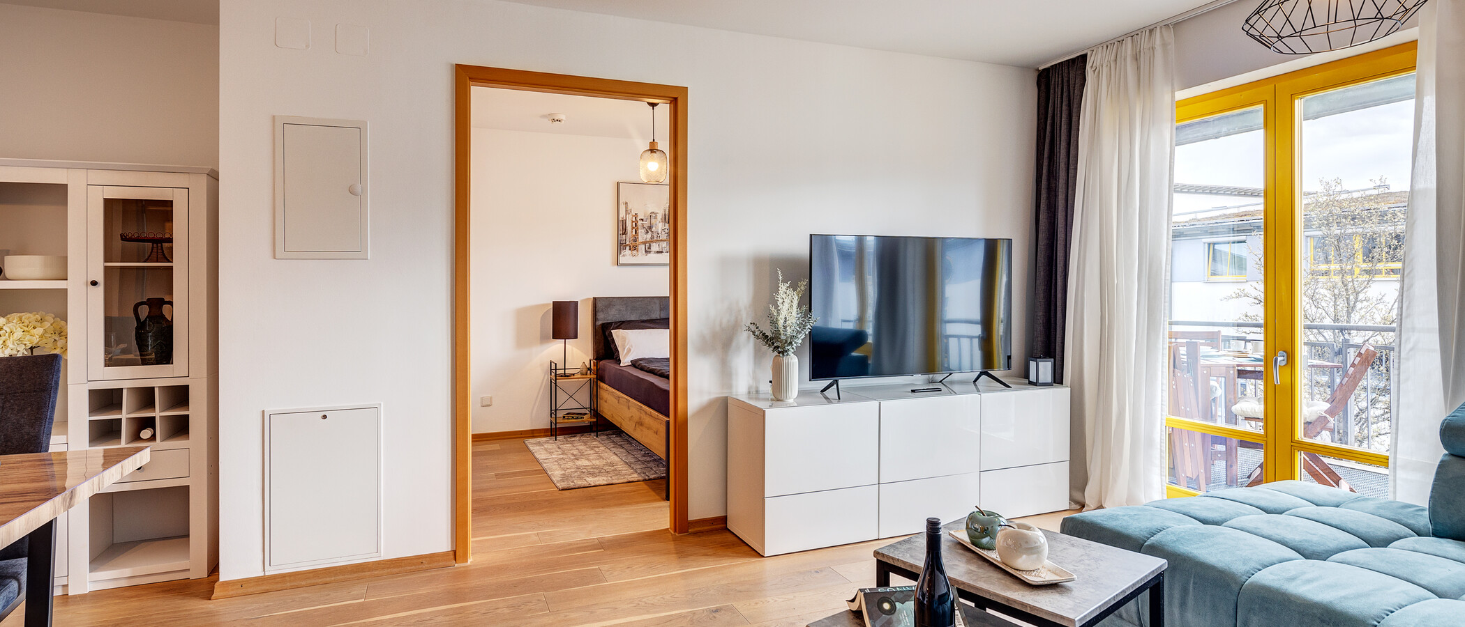 apartamento München Messestadt Riem 05 zona de día  13423