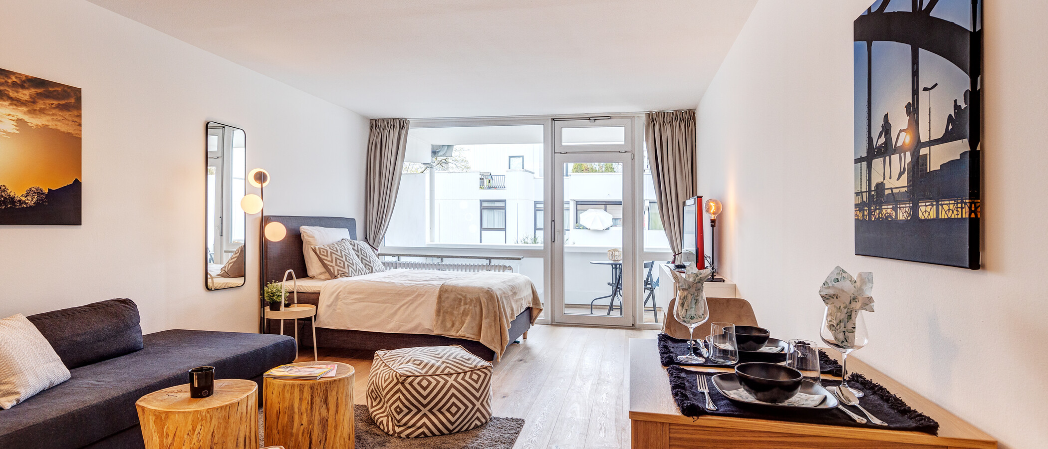 apartamento München Bogenhausen 01 zona de día  13429