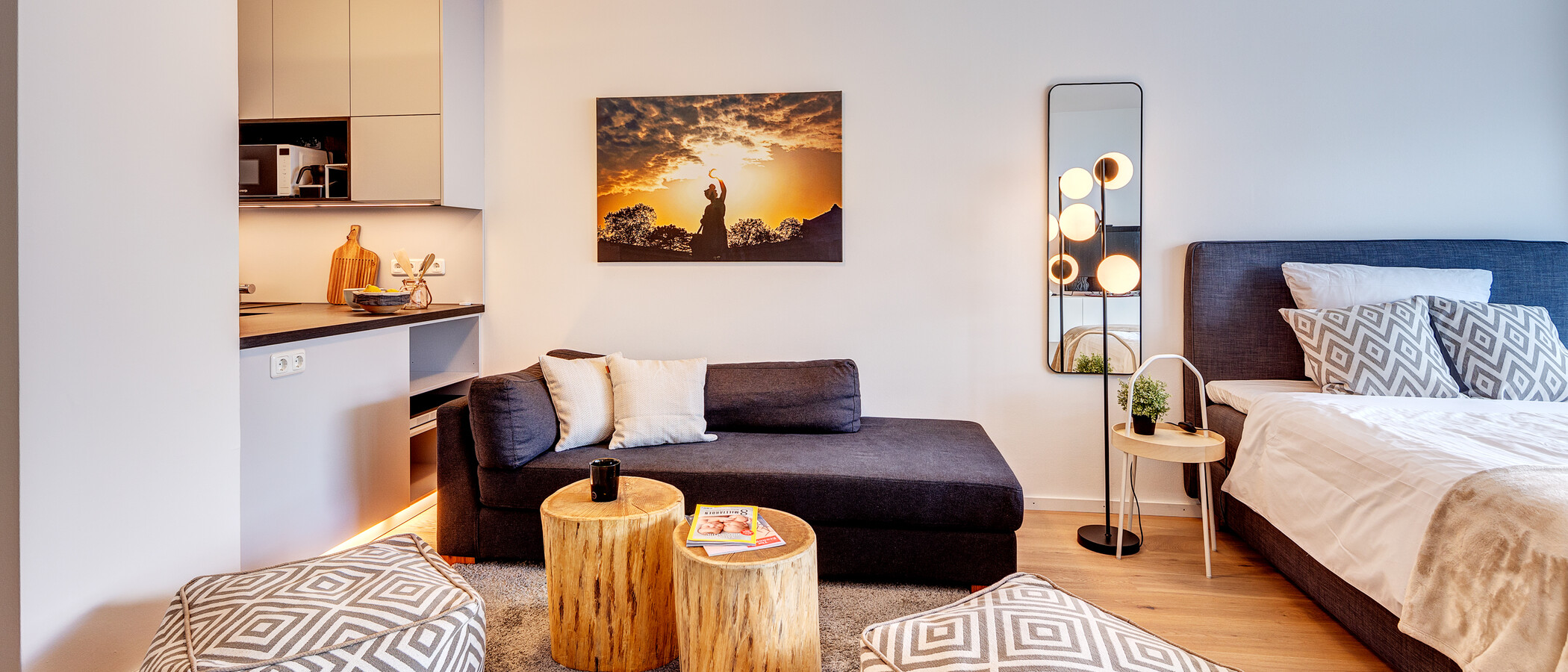 apartamento München Bogenhausen 04 zona de día  13429