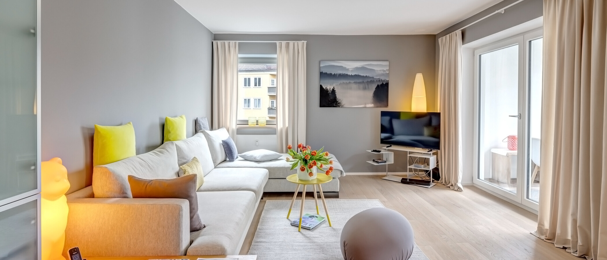 apartamento München Nymphenburg 02 zona de día  13454