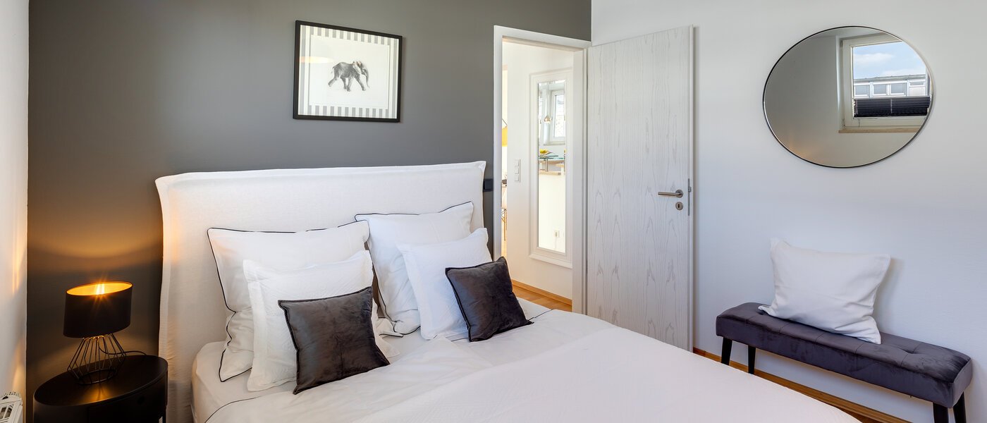 ático con terraza München Maxvorstadt - Westen 02 dormitorio 13461