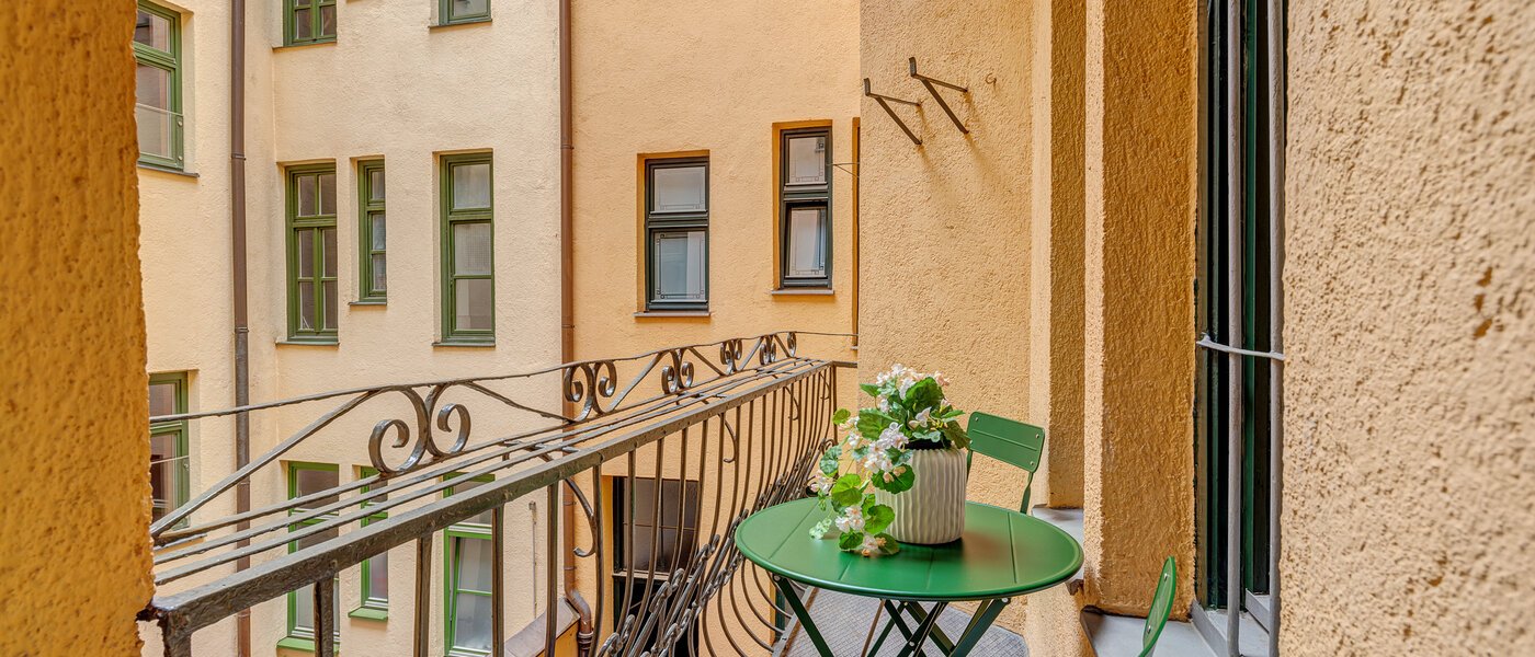 apartamento München Isarvorstadt 01 balcón 13525
