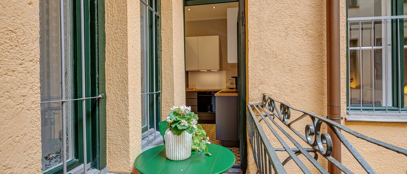 apartamento München Isarvorstadt 02 balcón 13525