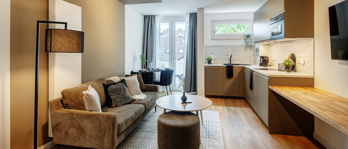 apartamento München Milbertshofen 03 zona de día  13553