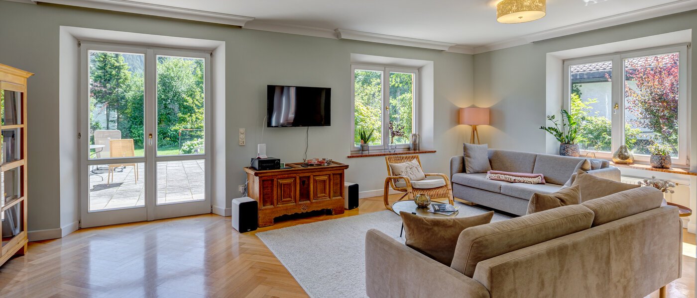 piso con jardín Schliersee 02 zona de día  13576