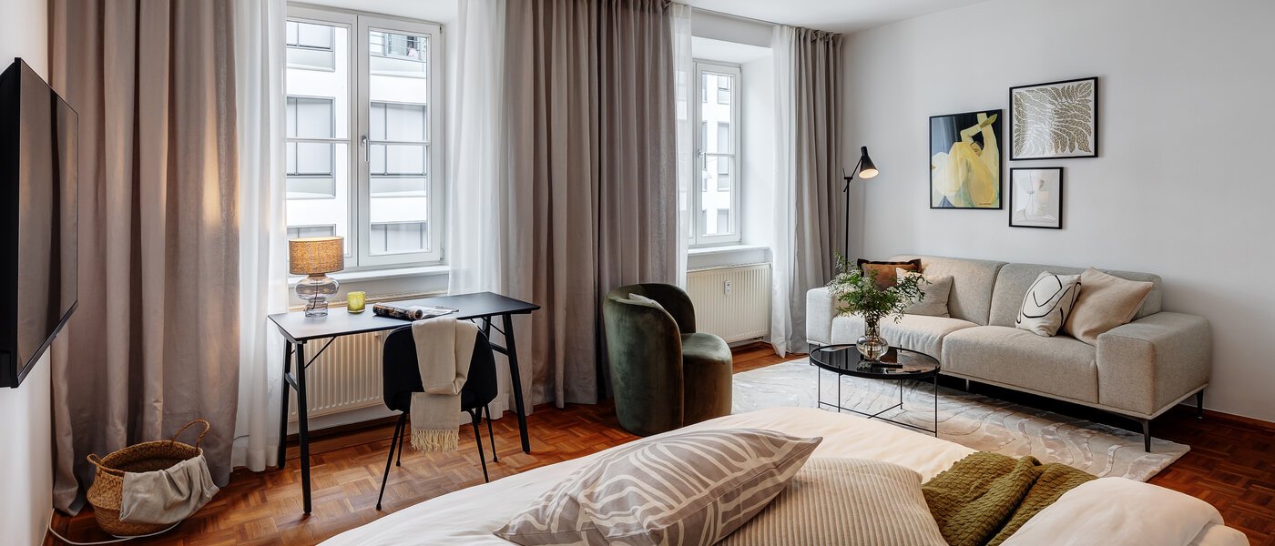 apartamento München Lehel 01 zona de día  13583