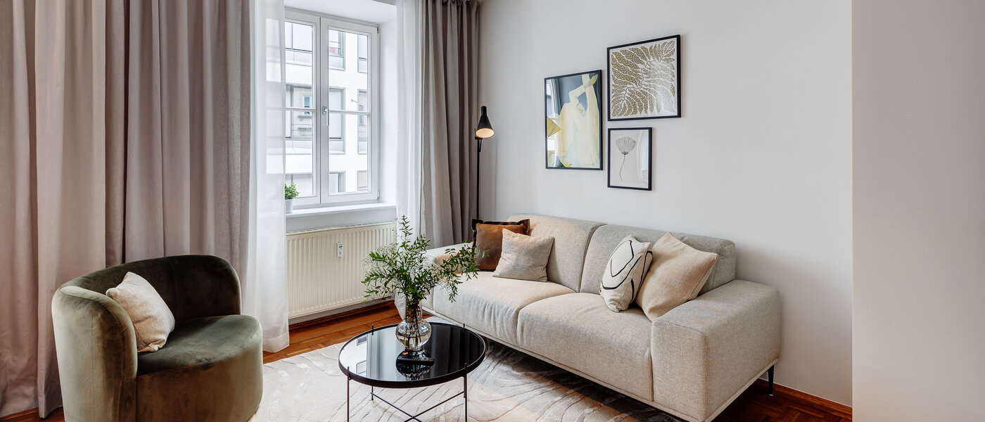 apartamento München Lehel 05 zona de día  13583