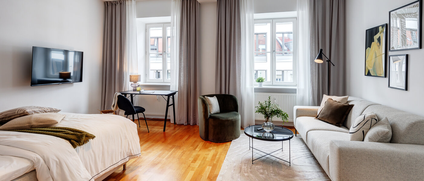 apartamento München Lehel 01 zona de día  13584