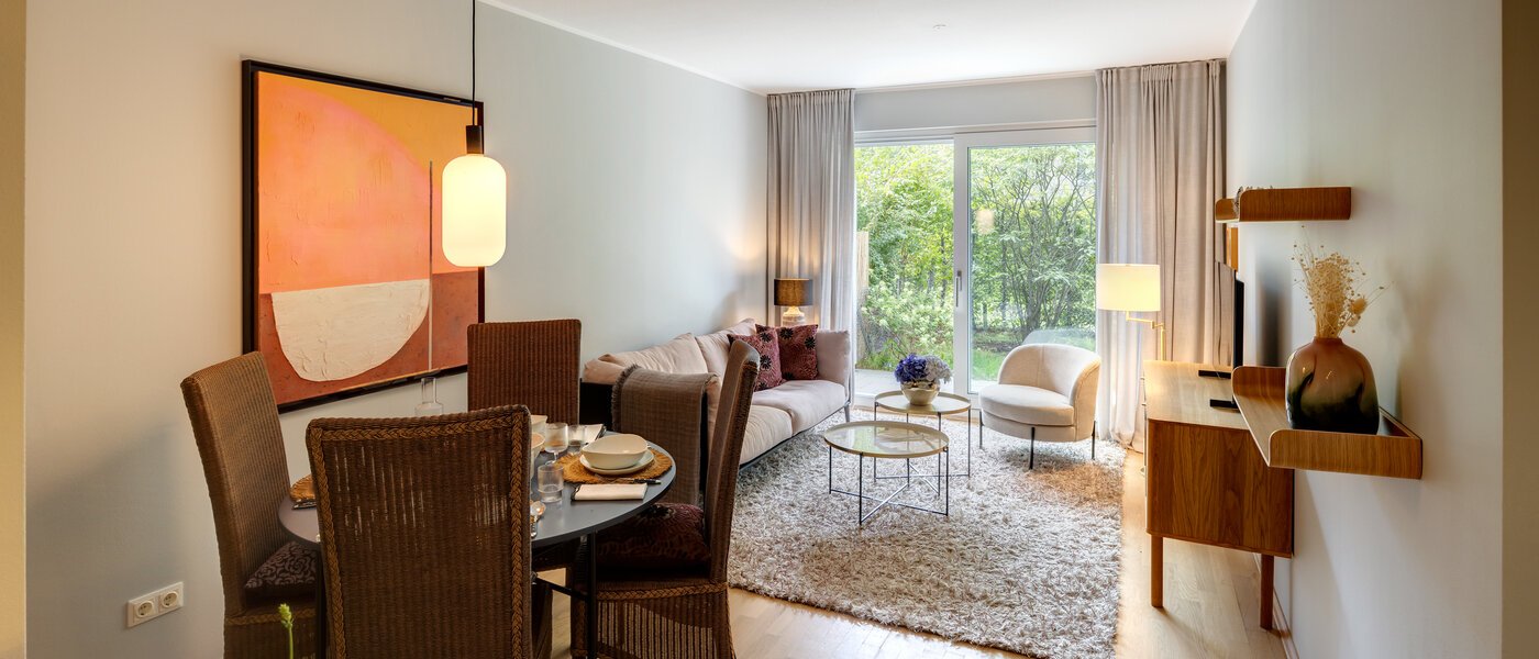 apartamento München Obersendling 02 zona de día  13617