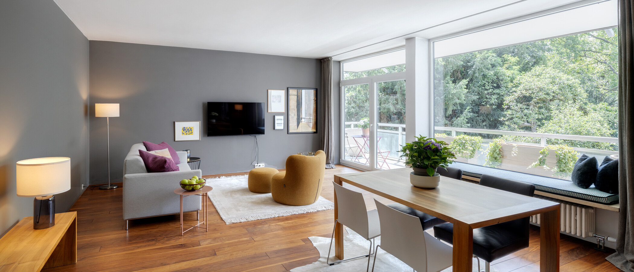 apartamento München Altbogenhausen 01 sala de estar 13633