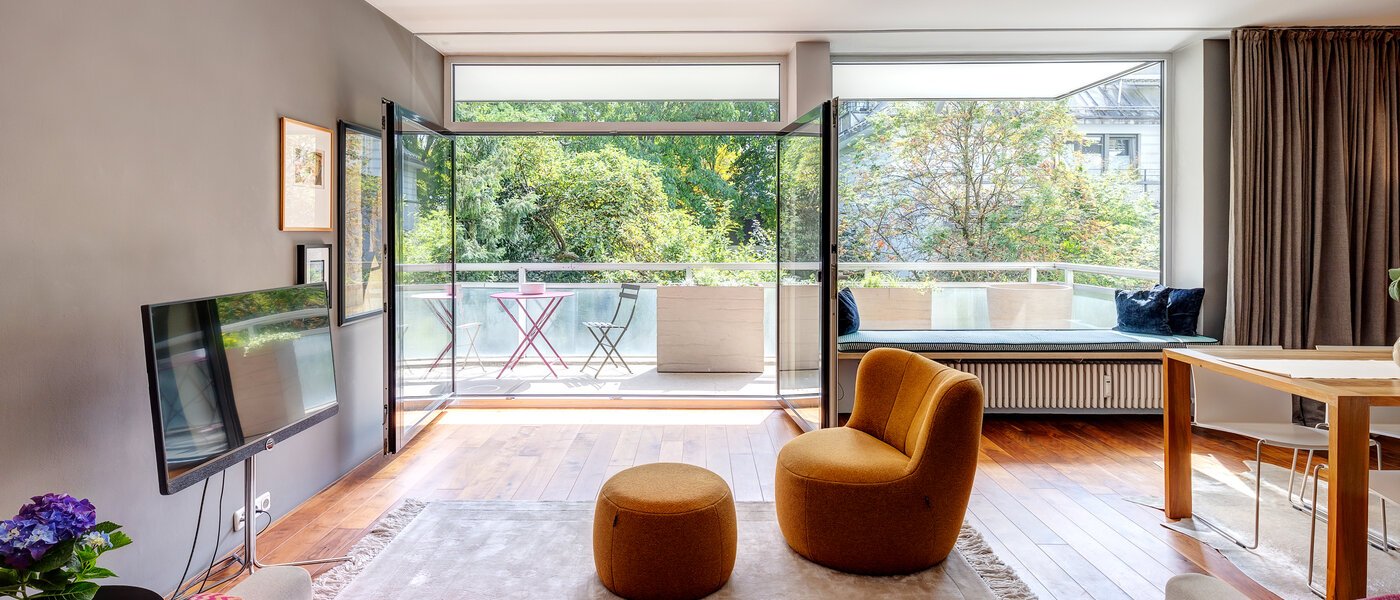 apartamento München Altbogenhausen 02 sala de estar 13633