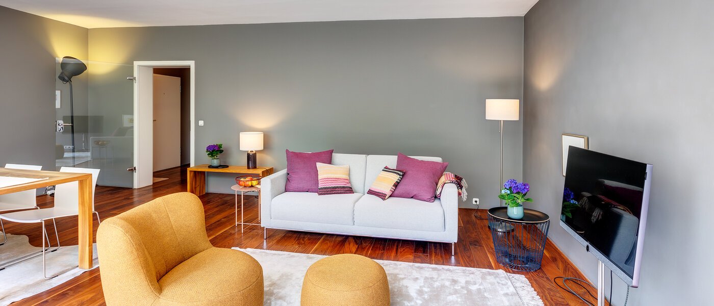 apartamento München Altbogenhausen 04 sala de estar 13633