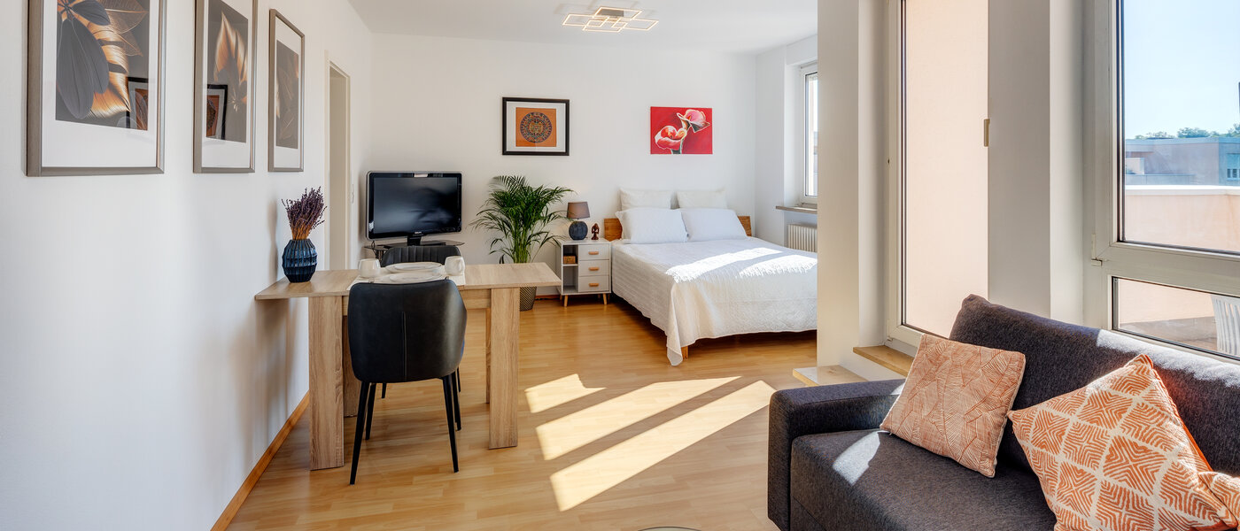 ático con terraza München Neuperlach 01 zona de día  13658