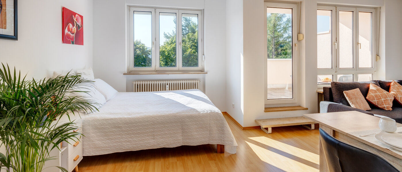 ático con terraza München Neuperlach 02 zona de día  13658