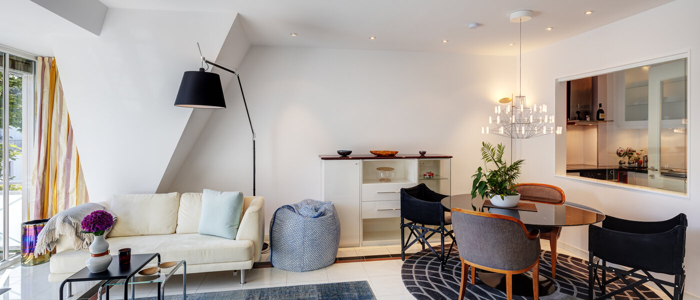 ático München Solln 02 sala de estar 13669